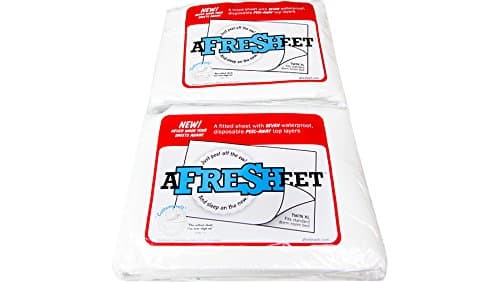 New and Improved AfreSheet - The always clean bedsheet with 7 peel-away layers Cot Size