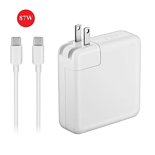 USB-C 87W Power Adapter for Macbook Pro 15 Inch Laptop, Replacement Charger for Macbook Pro Charger, with USB-C to USB-C Charger Cable