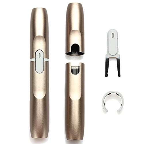 for IQOS Cap Holder Set Repair Accessories Button Ring Cap Replaceable Case for IQOS2.4 Plus E-Cigarette (Gold-Set)