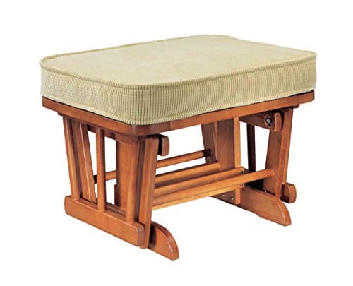 Shermag Glider Ottoman, Chestnut Camel