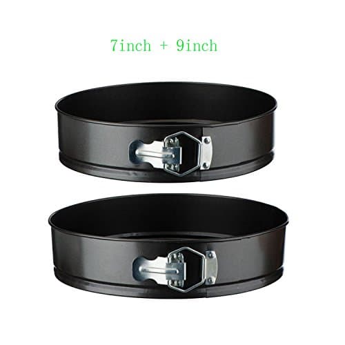 Cake Pans 7+9 Inch Non-stick Round Springform Pan. Cheesecake Pan / Leakproof Cake Pan Bakeware by ILSELL (7+9 inch)
