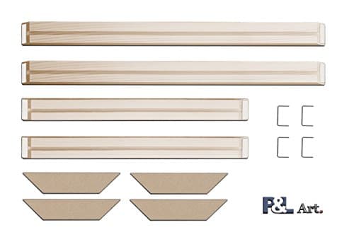 DIY Solid Wood Canvas Frame Kit 18 x20 Inch for Oil Painting & Wall Art - Customized Wooden Art Frames for Paintings & Canvases - Easy to Build Canvas Stretching System - Framed Picture Accessories