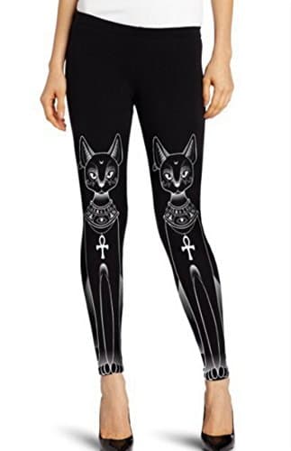 Efashionmx Womens Egyptian Tribal Cat Printed Leggings