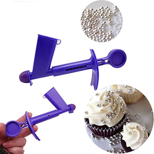 SiQing Cake Tools Plastic Pearl Applicator Fondant Cake Decorating Tool Pearl Ball Applicator Sugarcraft Silicone (Big Size)