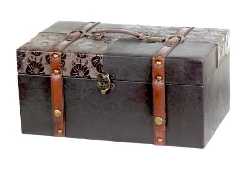 Leather Trunk, Designer Treasure Chest (Prince, Large)