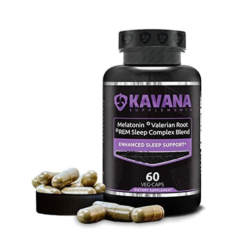 Fast Acting REM Sleep Complex with Melatonin and Valerian - Non-Habit a Natural Sleep Aid Formula - Veg Caps