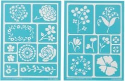Martha Stewart Adhesive Stencils, Blossoms