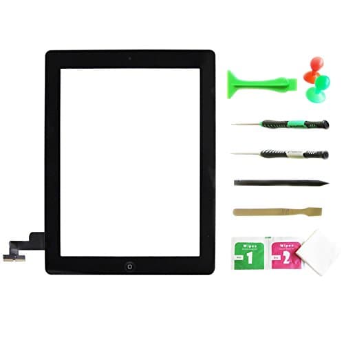 eSack® Black Touch Screen Digitizer Front Glass 9.7" With Home Button for IPAD 2 A1395 A1397 A1396 Wi-Fi /Cellular + Repair Tools included