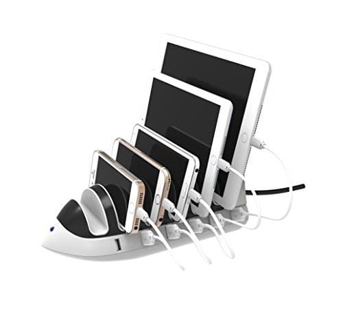 EverYoung 6-Port USB Charging Hub 51W, Multi Device Charging Dock for iPhone, iPad, Samsung Galaxy, LG, Tablet PC and All Smartphones and Tablets