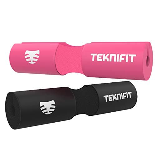 Teknifit Barbell Squat Pad - Comfortable & Protective High Density Foam Pad for Neck and Shoulders - Enjoy Weightlifting, Lunges, Hip Thrust Exercises - Fits Olympic Bars Perfectly