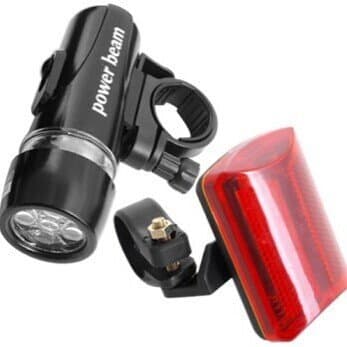 LED Bike Bicycle Head Light+ Rear Flashlight Waterproof Torch