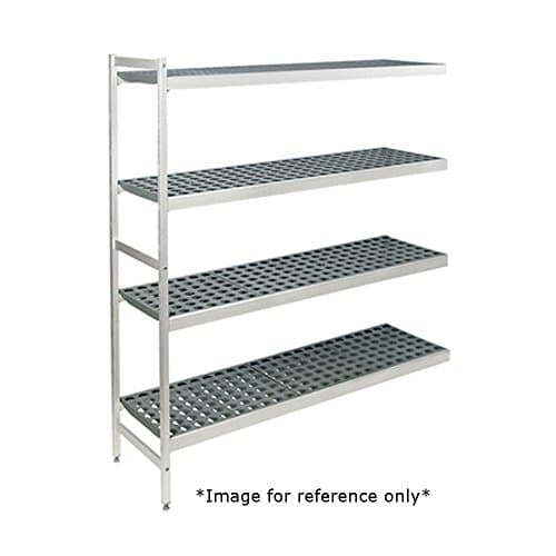 Fermod 4R35B83-E Fermostock 4-Tier Shelving Unit Expansion Kit 83"H x 35"W x 18"D 800 lbs Max Weight Per Shelf