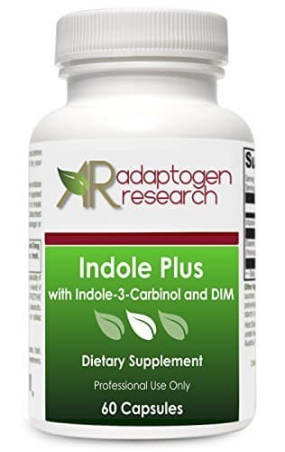 Indole Plus 60 vcaps ? with Indole-3-Carbinol and DIM ? by Adaptogen Research Pharmaceutical Grade Supplements by Adaptogen Research