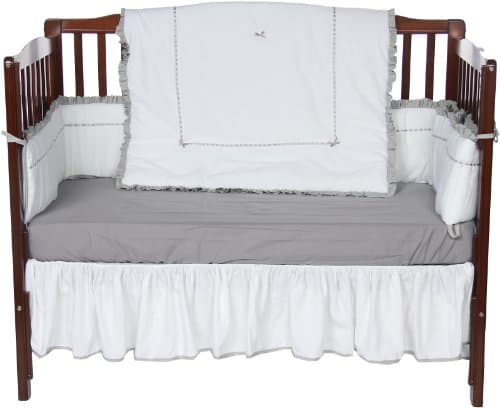 Baby Doll Bedding Unique Crib Bedding Set, Grey