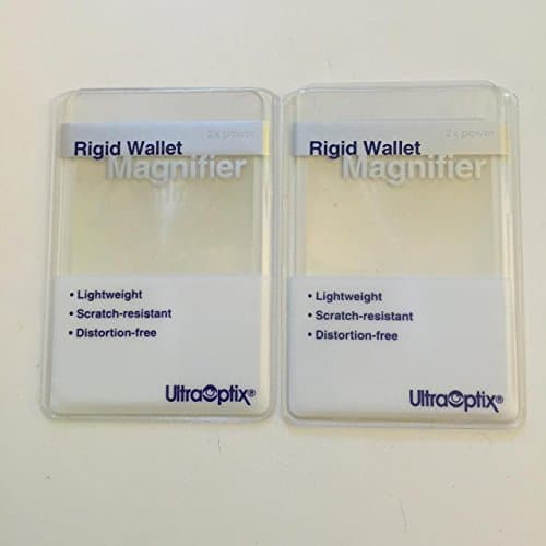 Set of 2 Rigid Wallet Magnifiers