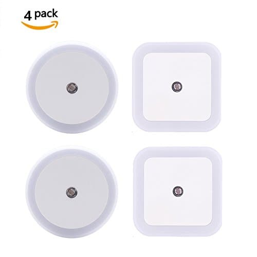 ( 4 Pack ) Night Light, Jabond 0.5W LED Lamp Dusk to Dawn Sensor Plug-in Light Soft Brightness Wall Light for Kids Bedroom, Hallway, Nursery, Bathroom, Closet, Kitchen