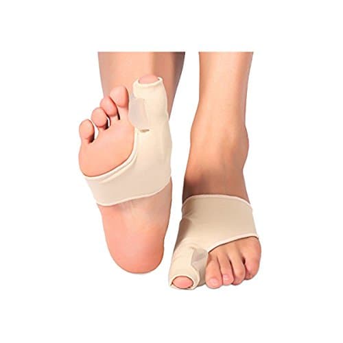 Sleeveless Gel Pad Bunion Corrector Protector with Gel Toe Separators, Spacers, Straightener and Spreader