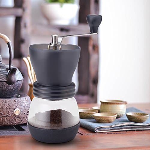 Lightweight Hand Manual Coffee Grinder, Portable Ceramic Coffee Mill Machine for Home Office Outdoor Travelling