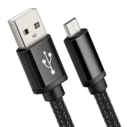 EALNK PS4 Micro USB Cable (6ft), Nylon Braided Fast Charging Cable for Android Phone / PS4 Controller/ XBOX ONE