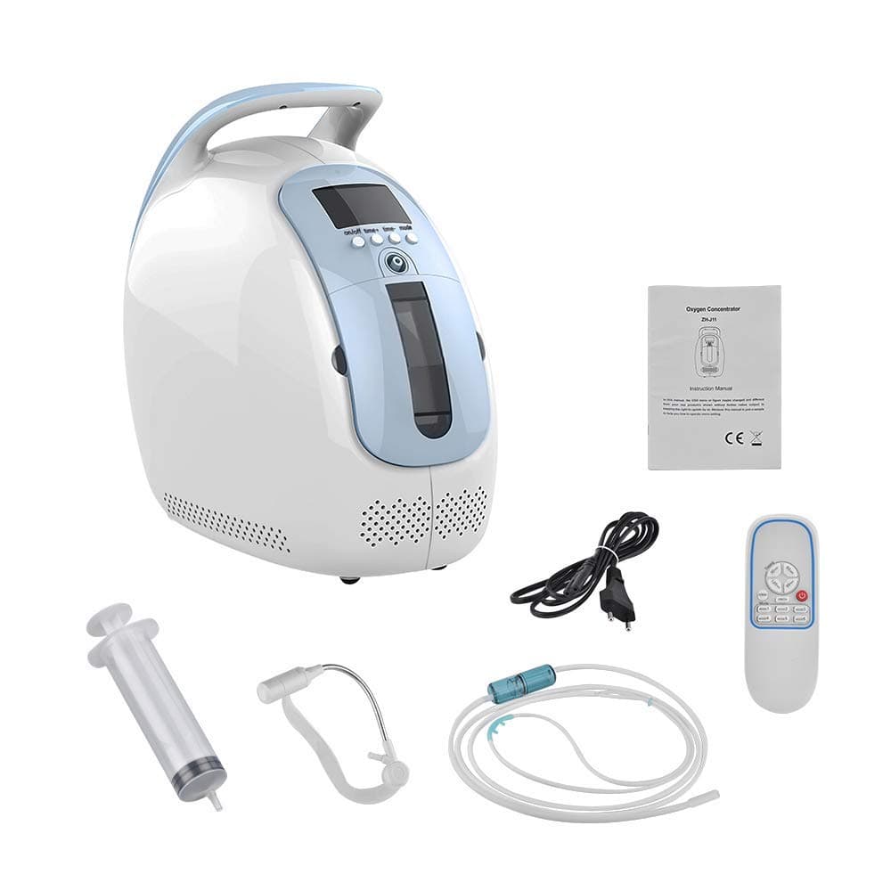 Portable Oxygen Concentrator Generator Mini Air Cleaner Purifier Oxygen Generator for Home and Travel 1L-5L / min Adjustable Flow O2 Supply AC220V ± 22