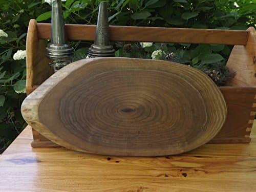 Live edge-walnut cutting board-oval-wood serving board