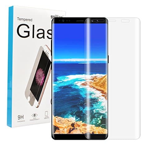 Note 8 Screen Protector, Guilian Premium Tempered Glass Anti-Scratch, High Definition, Bubble Free, 3D Touch Compatible Screen Protector for Samsung Galaxy Note 8 -1 Pack Clear