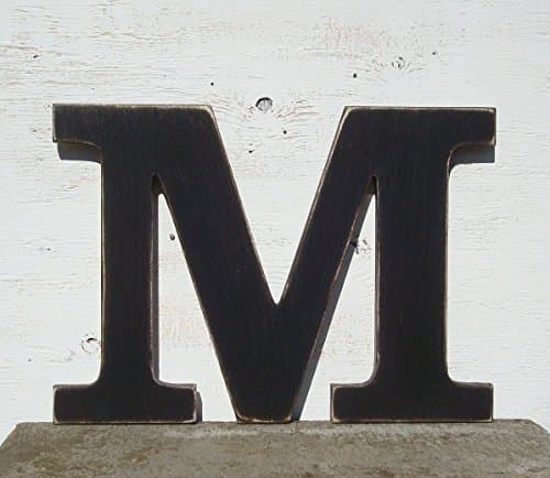 painted wood letter pick your color