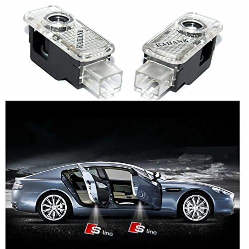 Audi Sline Logo Car Door Laser Projector Ghost Shadow Courtesy Step Lights