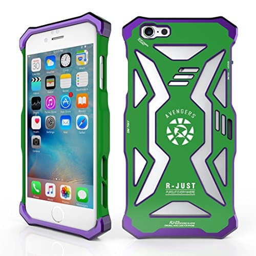 iPhone 6s Case ,iPhone 6 Case ,Personality Rubber with Aluminum Alloy Corner Shell Case Cover Bumper Defender for Apple iPhone 6/6S 4.7 Inches Green Blue