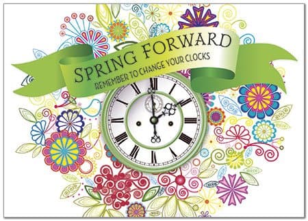 25 Spring Forward Cards - Graphic Floral Design - 26 White Envelopes - FSC Mix