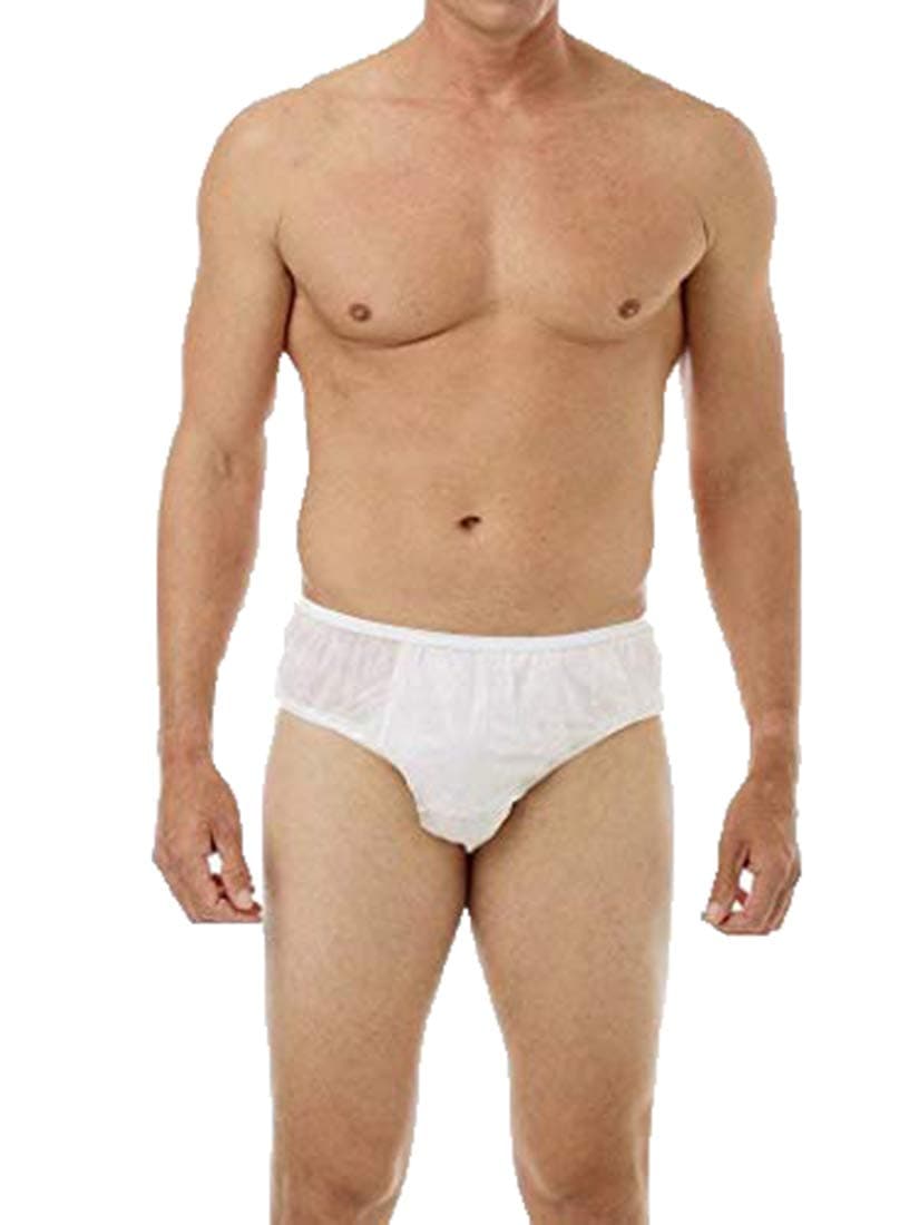Romano Use and Throw Disposable Underwear Briefs for Men-Pack of 12