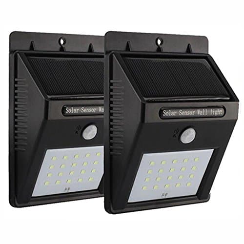 TFBOYS Motion Sensor Light 16 LED Outdoor Solar Wall Lights Wireless Waterproof Security Bright Solar Motion Sensor Night Lights (2 pack)
