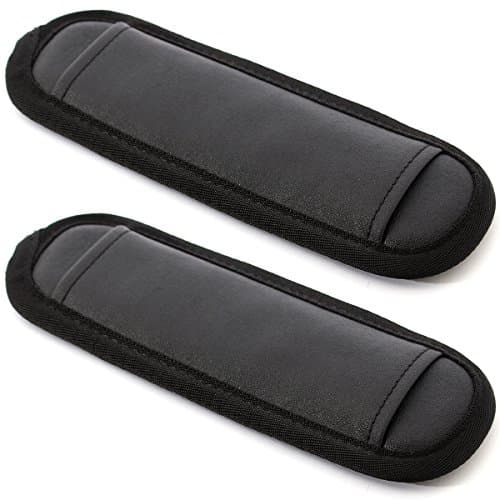 EXPad Straight Design Memory Foam Soft Shoulder Pad, Black (2 PCS)