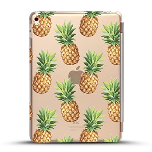 iPad mini 4 case , Come with White detachable smart cover for Auto Wake/Sleep Feature, pineapple pattern Design for New iPad Mini 4 Retina Display 2015 model