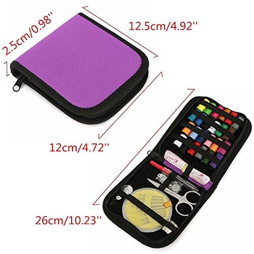 UsaN DIY 12 Needle Tape Scissor Multifunction Threads Sewing Kits Portable Useful Travel Home Tools