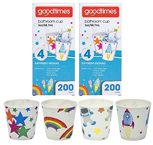 Goodtimes Bathroom Cups, 3 oz 200 ea, Assorted designs (2, Childrens)