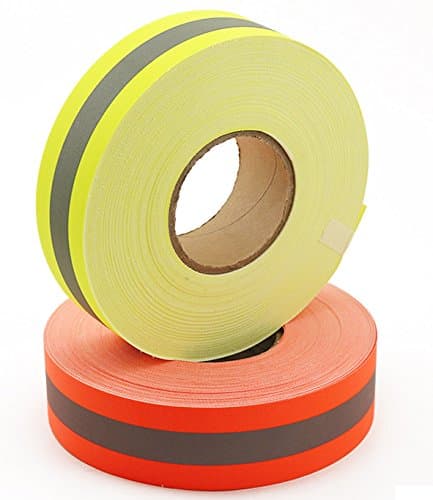 Reflective Flame Resistant Sew Tape 2" x 1m High Visibility Firefighter Fluorescent (Yellow)