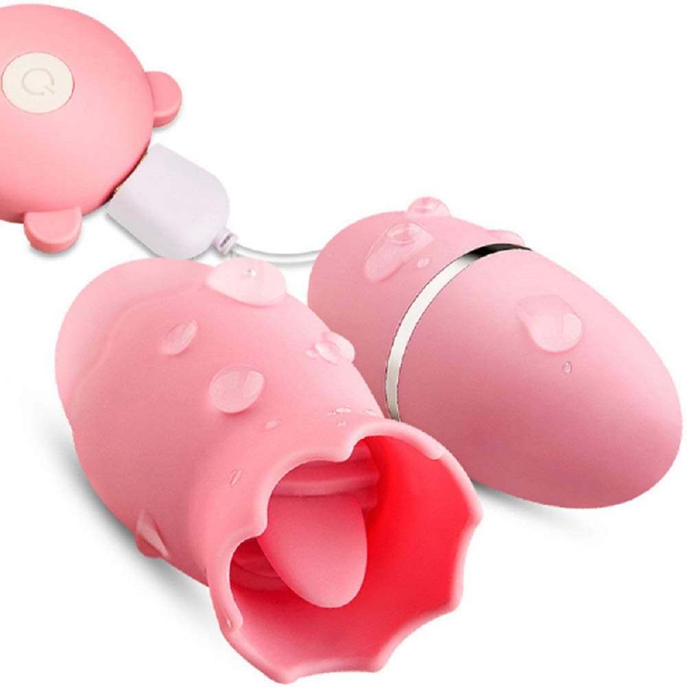 Waterproof Pleasure Double Head Sucking 7 Modes USB Recharging Dual Motor Silent Bǚllět Vibrating Vǐbrǎtǒr Small Therapeutic Power Suction Viberate Color Pink