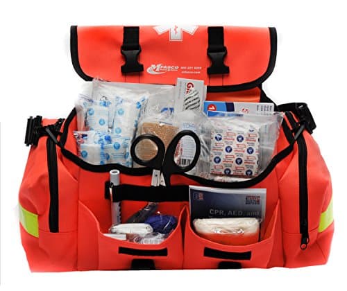 MFASCO - First Aid Kit - Complete Emergency Response Trauma Bag - for Natural Disasters - Orange
