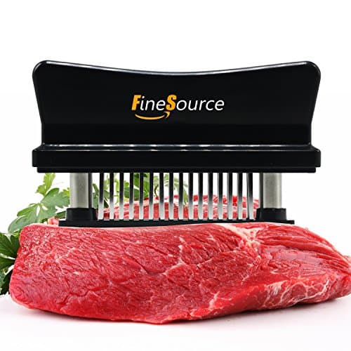 FineSource Professional Needle Meat Tenderizer - 48 Ultra Sharp Needle Stainless Steel Blades Kitchen Tool for Chicken, Steak, Beef, Pork, Fish, Make a Difference in Tenderness