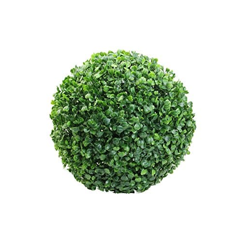 Juanshop Small Ball Tree Potted Artificial Plastic Grass Plants Table Decor Gift For Kids (18 cm / 7.09")