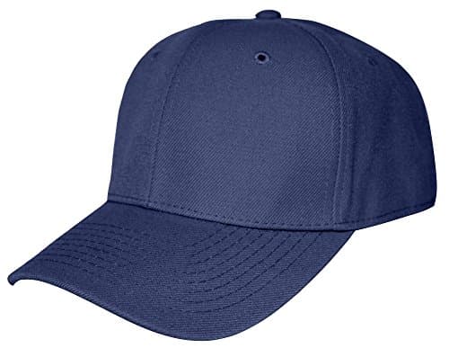 TOP HEADWEARBlank Fitted Curved Cap Hat