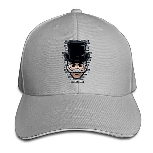 Mr. Robot Mask Baseball Cap Sandwich Peak Ash