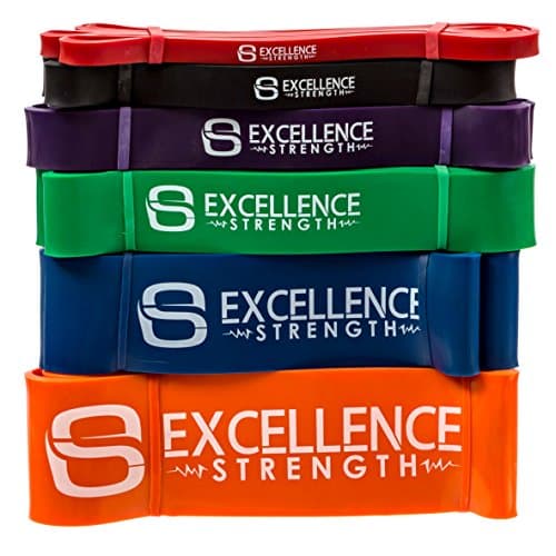 Excellence strength Resistance Band–Hi-Performance Pull-Up Assist Bands Kinds of Workout Including: Crossfit–Pilates–Powerlifting–Stretch–Exercise. for Men & Women.