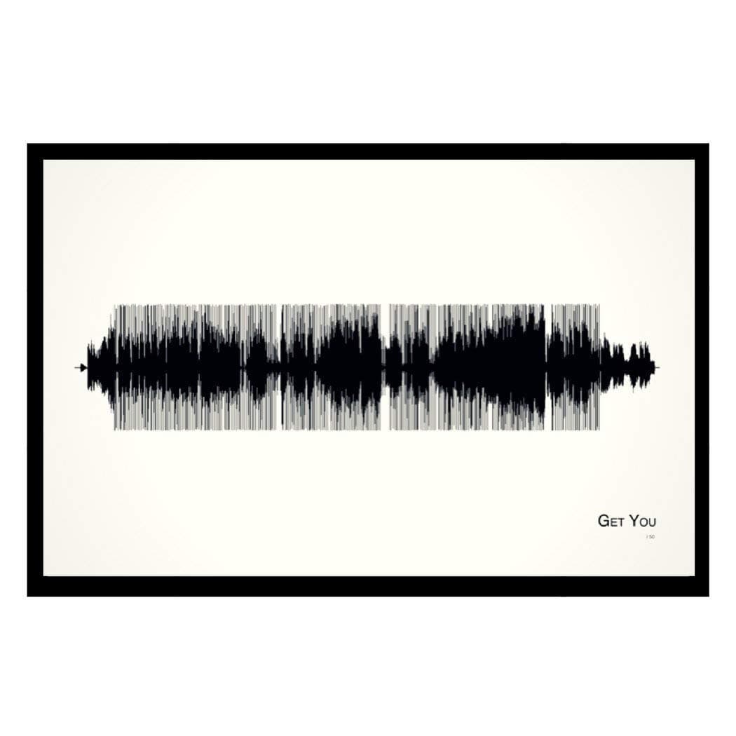 Get You - 11x17 Framed Soundwave print