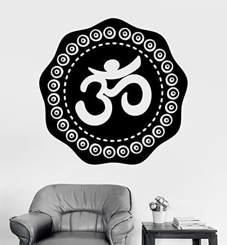 Little Angle Wall Sticker Aum Om Mantra Chakra Zen Relation Vinyl Decal (Z2940)