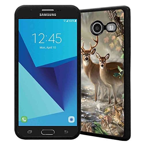 Galaxy J7 V Case, Galaxy J7 Prime Case, Galaxy J7 Perx Case, Galaxy J7 Sky Pro Case, Galaxy Halo Case, Galaxy J7 2017 Case, ABLOOMBOX Vector forest camouflage Pattern TPU Bumper Case