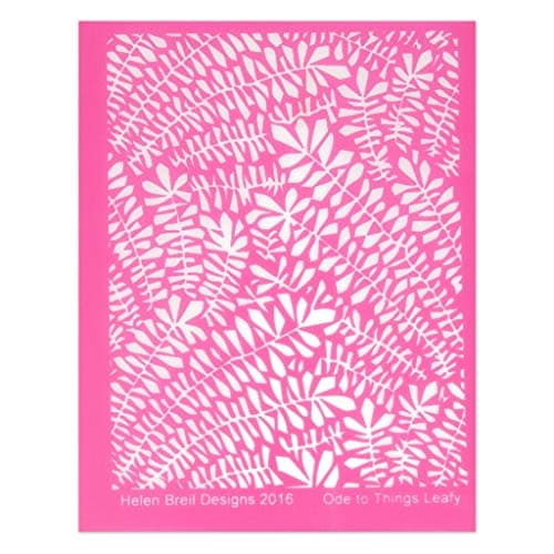 Helen Breil Silk Screen for polymer clay 95x130 mm - Ode To Things Leafy