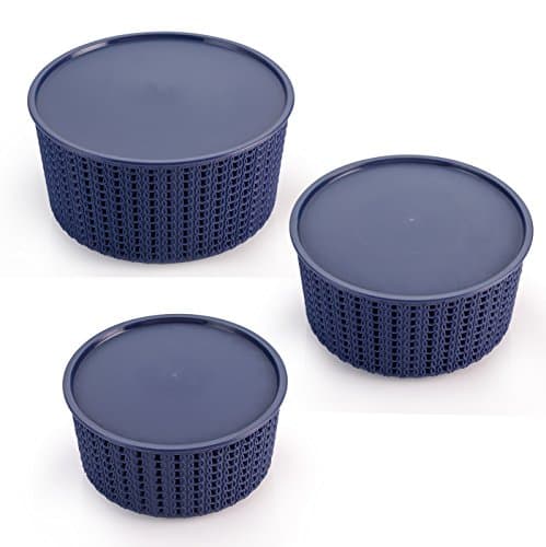 Selvel Target Basket Set of 3, Blue