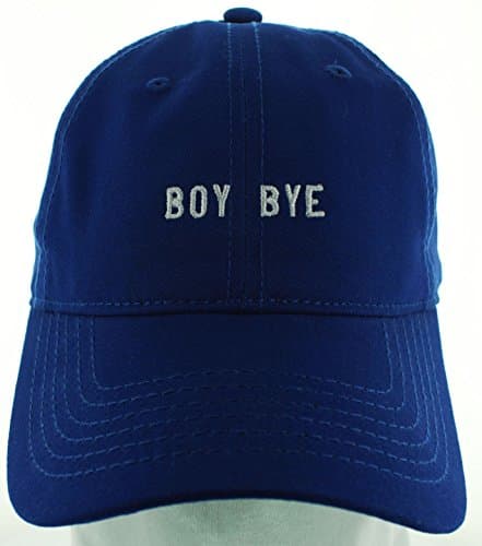 BOY BYE Baseball Cap Dad Hat Blue